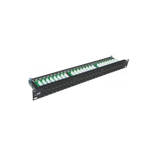 Патч-панель Hypernet 19" 48хRJ-45 UTP, cat. 5е с держателем кабеля (PP-KUTP48-1U)