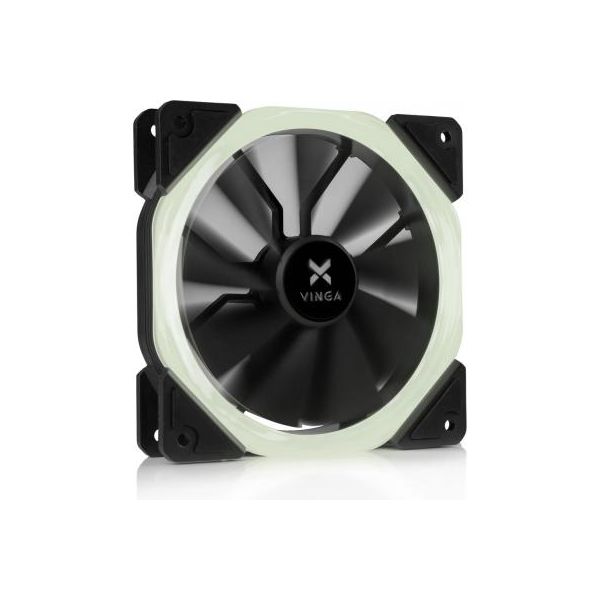 Кулер до корпусу Vinga LED fan-01 white
