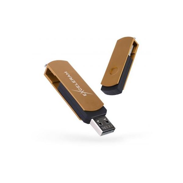 USB флеш накопичувач eXceleram 16GB P2 Series Brown/Black USB 2.0 (EXP2U2BRB16)