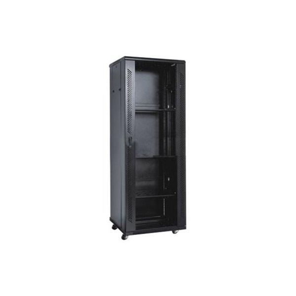 Шафа напольна Kingda 27U 19" 600x600 RAL9004 (KD-002-6627)