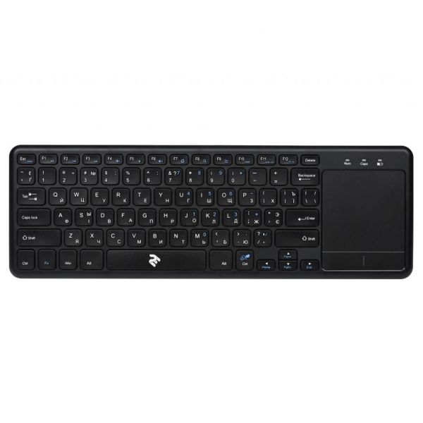 Клавіатура 2E KT100 Touch Wireless Black (2E-KT100WB)