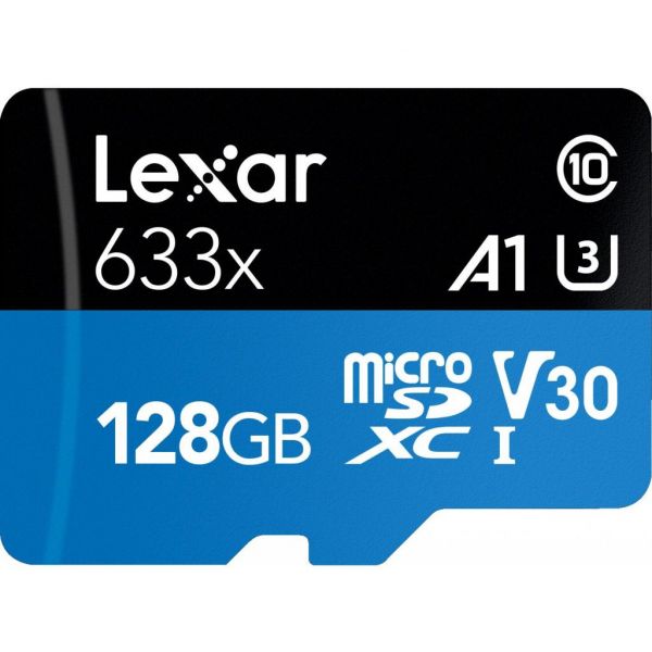 Карта пам'яті Lexar 128GB microSDXC class 10 UHS-I 633x (LSDMI128BB633A)