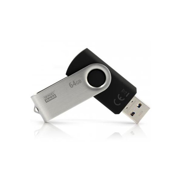 USB флеш накопичувач Goodram 64GB Twister Black USB 3.0 (UTS3-0640K0R11)