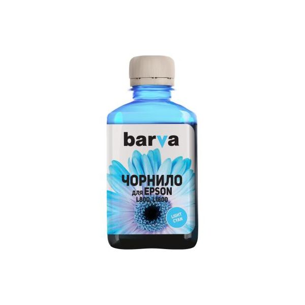 Чорнило Barva EPSON L800/L810/L850/L1800 (T6735) 180г LIGHT CYAN (L800-417)