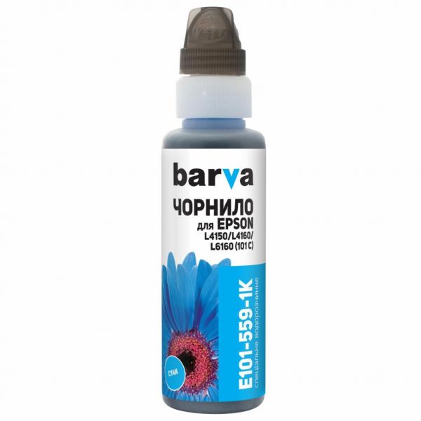 Чорнило Barva EPSON L4150/L4160 (101) CYAN 100 мл OneKey (E101-559-1K)