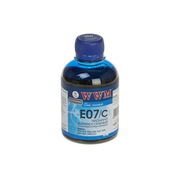 Чорнило WWM Epson Stylus Universal Cyan (E07/C)