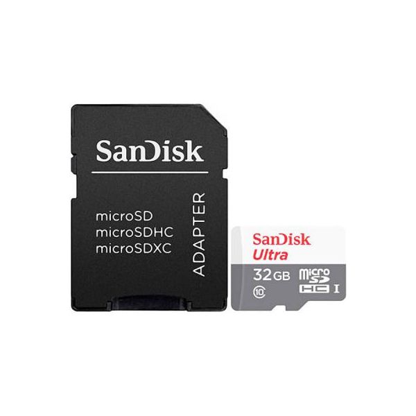 Карта пам'яті SanDisk 32GB microSD class 10 Ultra Light (SDSQUNR-032G-GN3MA)