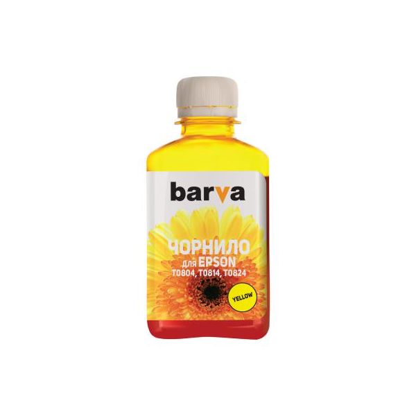 Чорнило Barva EPSON T0814 YELLOW 180г (E081-144)