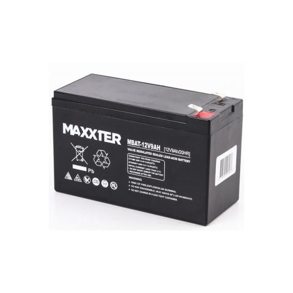 Батарея до ДБЖ Maxxter 12V 9AH (MBAT-12V9AH)