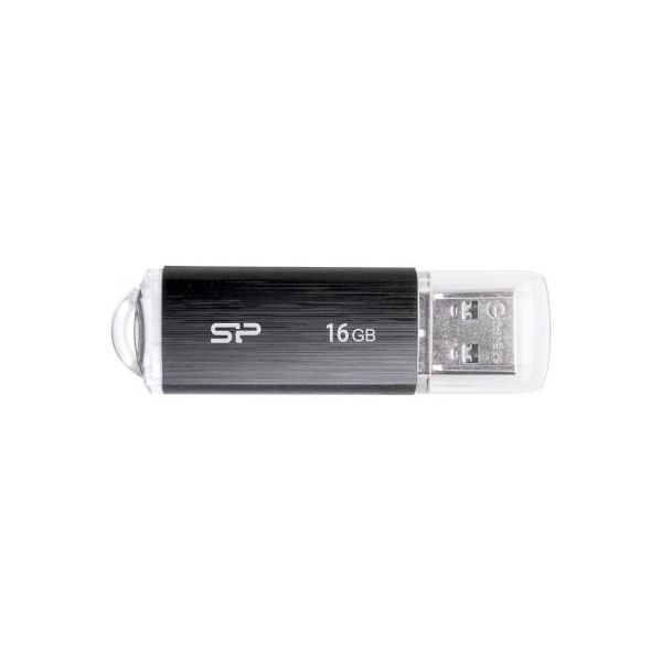 USB флеш накопичувач Silicon Power 16GB Ultima U02 Black USB 2.0 (SP016GBUF2U02V1K)