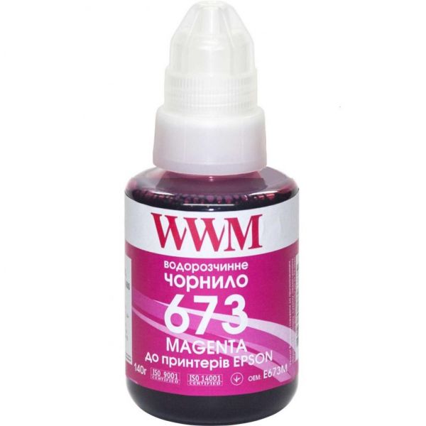 Чорнило WWM Epson L800 140г Magenta (E673M)