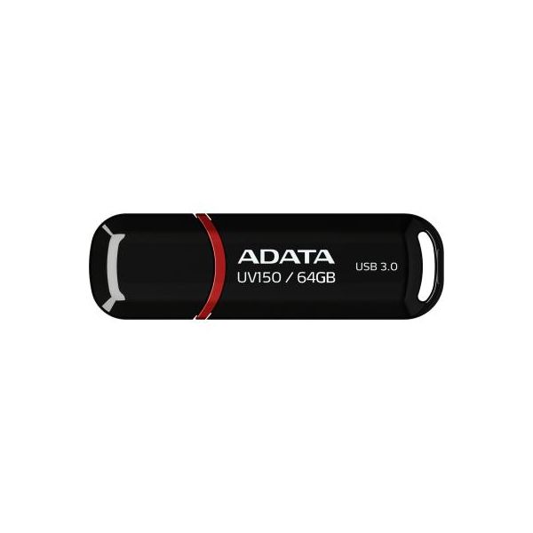 USB флеш накопичувач ADATA 64GB UV150 Black USB 3.0 (AUV150-64G-RBK)