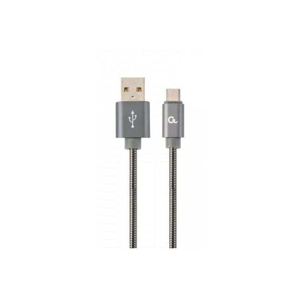 Дата кабель USB 2.0 AM to Type-C 2.0m Cablexpert (CC-USB2S-AMCM-2M-BG)