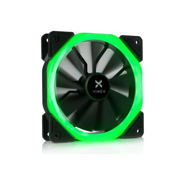 Кулер до корпусу Vinga LED fan-01 green