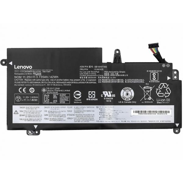 Акумулятор до ноутбука Lenovo ThinkPad S2 (01AV401) 11.25V 3735mAh (NB480661)