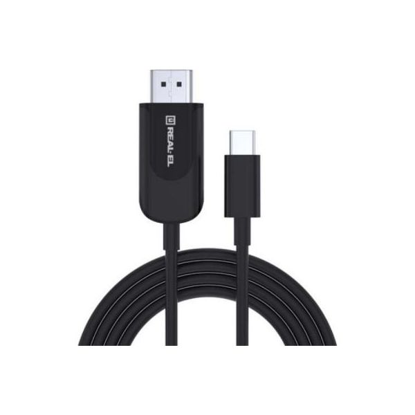 Дата кабель USB 2.0 AM to Type-C 1.0m Premium Rainbow REAL-EL (EL123500050)