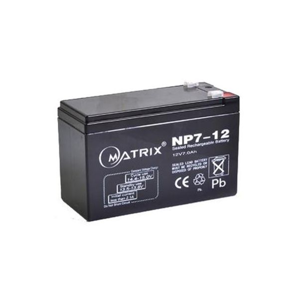 Батарея до ДБЖ Matrix 12V 7AH (NP7-12)