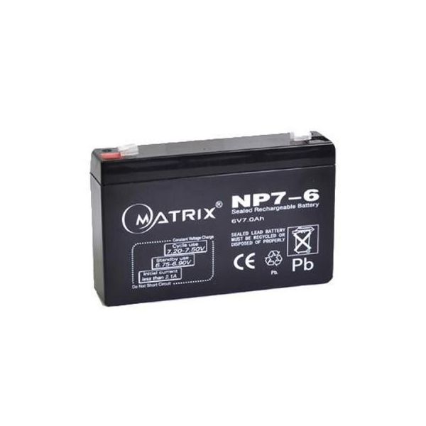 Батарея до ДБЖ Matrix 6V 7AH (NP7-6)