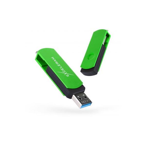 USB флеш накопичувач eXceleram 64GB P2 Series Green/Black USB 3.1 Gen 1 (EXP2U3GRB64)