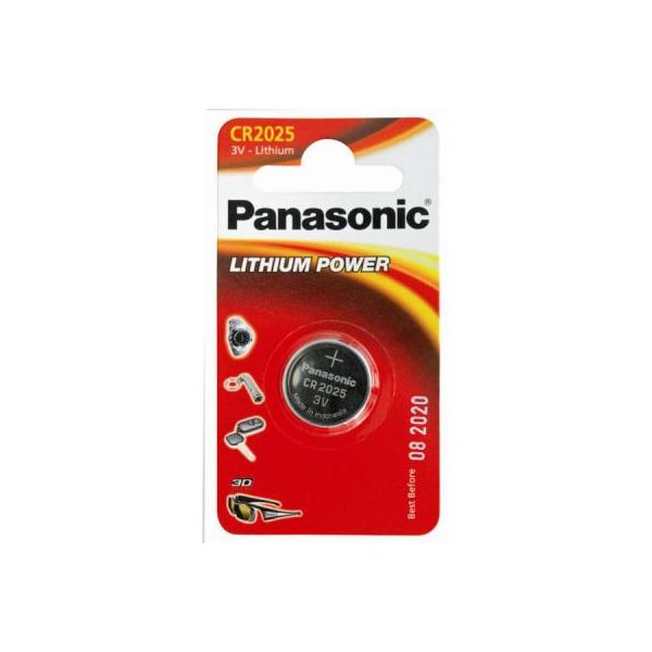 Батарейка Panasonic CR 2025 Lithium * 1 (CR-2025EL/1B)