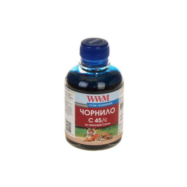 Чорнило WWM CANON CL441/446/CLI-451C Cyan (C45/C)