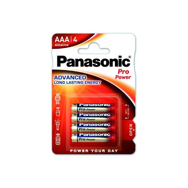 Батарейка Panasonic AAA LR03 Pro Power * 4 (LR03XEG/4BP)