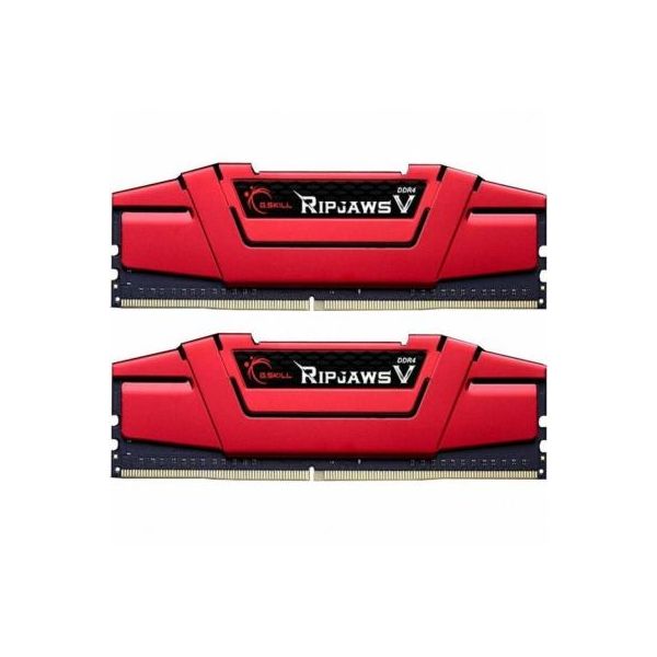 Модуль пам'яті для комп'ютера DDR4 8GB (2x4GB) 2400 MHz RIPJAWS V RED G.Skill (F4-2400C17D-8GVR)