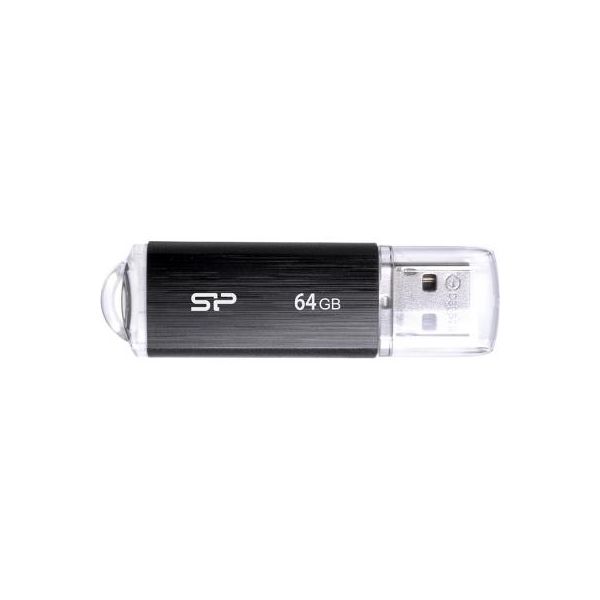 USB флеш накопичувач Silicon Power 64GB Ultima U02 Black USB 2.0 (SP064GBUF2U02V1K)