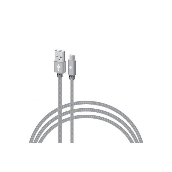 Дата кабель USB 2.0 AM to Micro 5P 1.0m CBGNYM1 grey Intaleo (1283126477676)