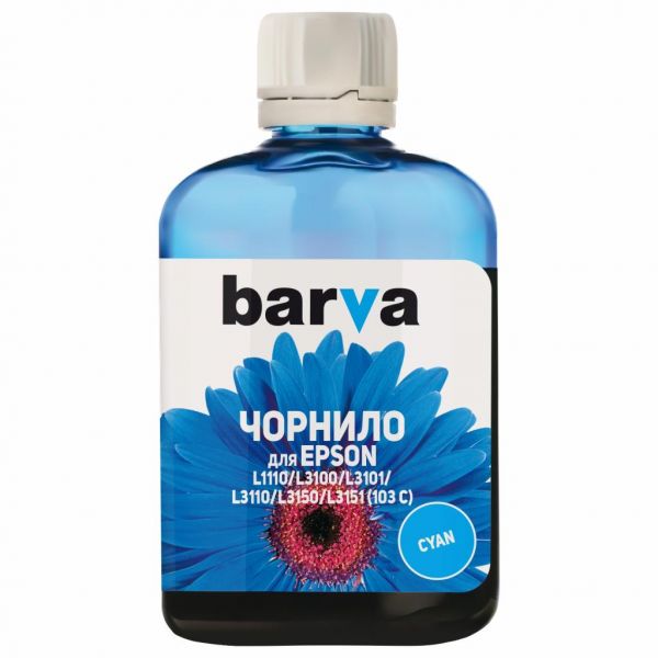 Чорнило Barva EPSON L1110/L3100 (103) 100мл CYAN (E103-691)